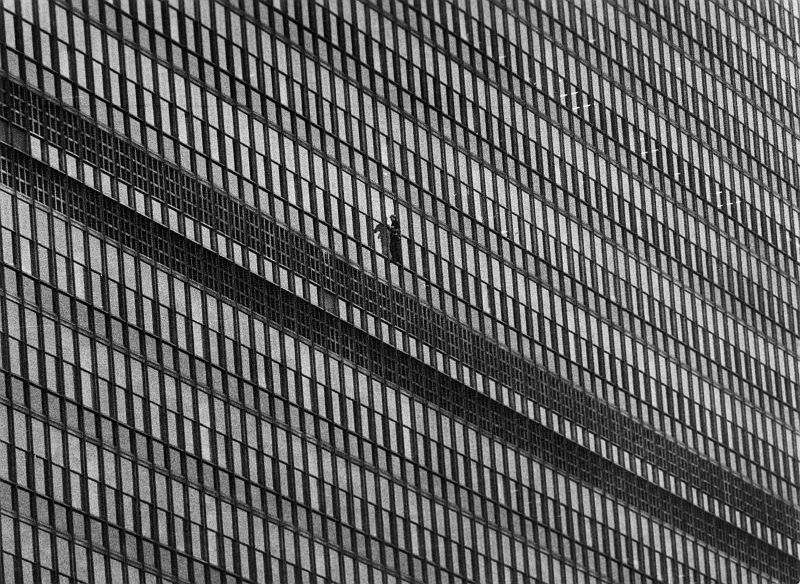 New York, Fensterputzer UN Gebäude, 1962