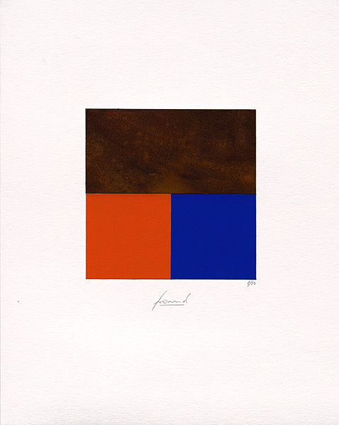 Rost &amp; Orange/Blau
