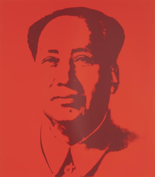 Mao Tse-Tung Kopf Rot
