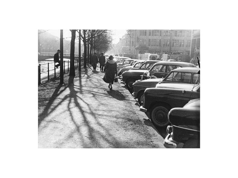 Düsseldorf, Königsallee Westseite, 1958